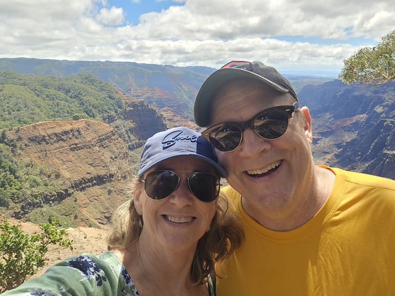 Joanie and Husband Joe in Hawaii