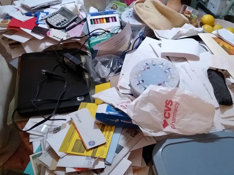 Drowning in Paper Clutter