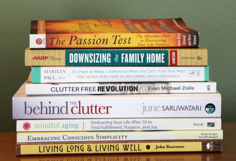 Stack of Home Organizing Books