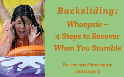 Backsliding Part 2: 4 Steps to Recover